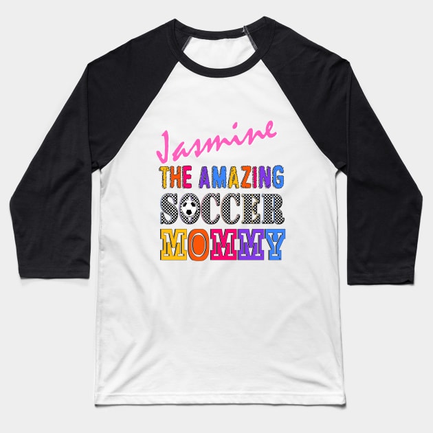 Jasmine Soccer Mom Baseball T-Shirt by  EnergyProjections